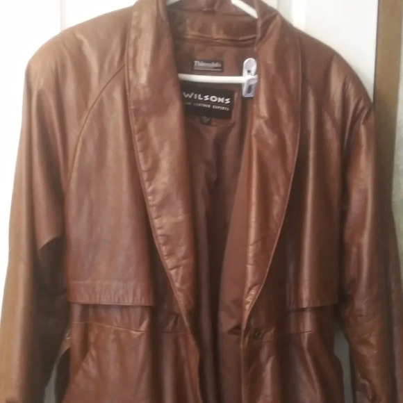 Wilson leather trenchcoat